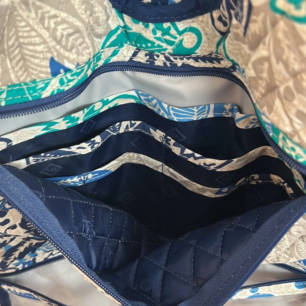 Vera Bradley Hanging Travel Cosmetic Organizer Bag Folding